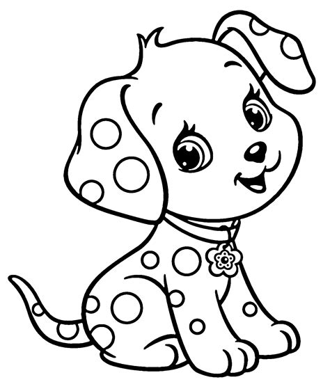 Cute Puppy Printable Coloring Page Free Printable Coloring Pages
