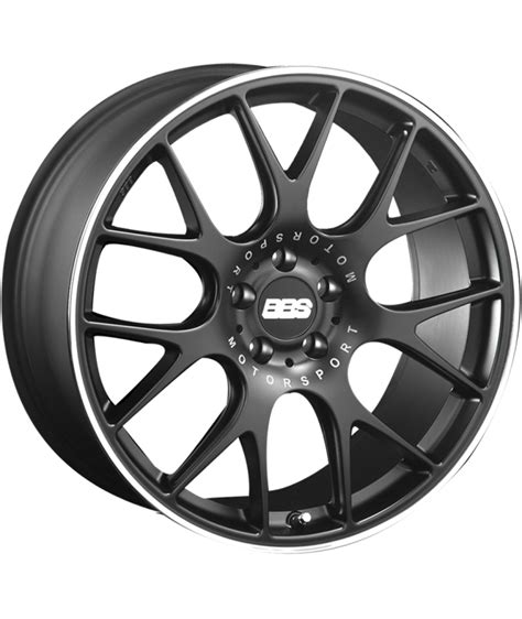 Bbs Ch R 18x85 5x112 Matte Black With Stainless Steel Rim Protector