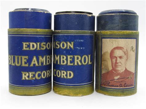 Lot Of Antique Edison Blue Amberol Wax Cylinder Records Estatesales Org