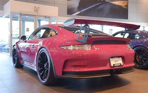 Up Close With Ruby Red Porsche 991 Gt3 Rs