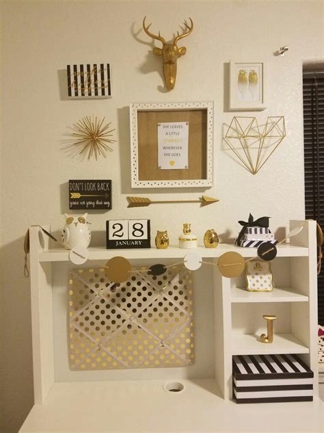 Famous Black White And Gold Office Decor Ideas References Decor