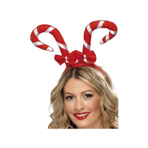 Headband Candy Cane With Bows