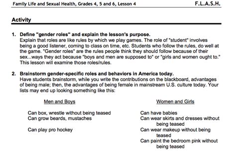 Sex Education Defining Gender Roles During The Sexual Revolution And Today Educ 300