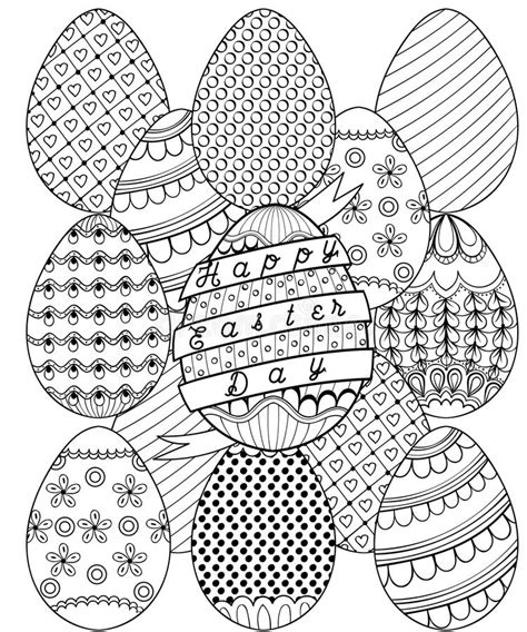 Because of the size of this set, it is free exclusively for real life at home email. Hand Drawn Artistic Easter Eggs Pattern For Adult Coloring ...