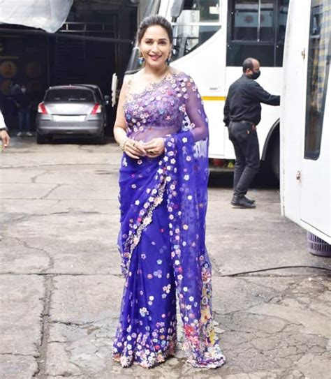 Madhuri Dixit Makes Purple Look More Royal And Magical In Her Floral