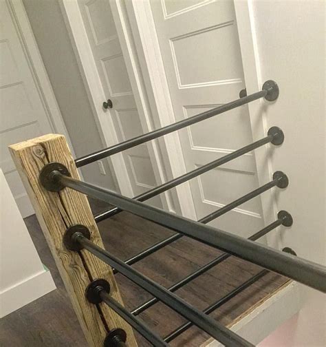 Black vinyl railing fences · black vinyl deck porch railing · horse fence post rail ranch tough plastic fenc · vinyl privacy fence.【get price】. Stairway Railing Ideas | Farmhouse stairs, Stairway ...