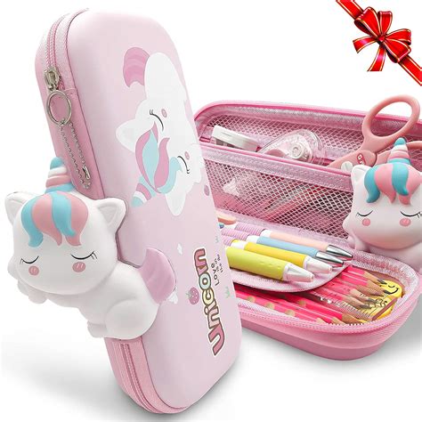 Gfansy Unicorn Pencil Case For Girls Cute Pencil Case For Kids
