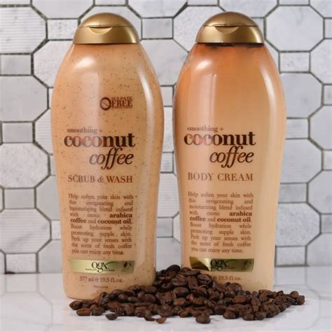Helps soften your skin with this invigorating and moisturizing blend infused with exotic arabica coffee and keep away from children. OGX Coconut Coffee Scrub Body Wash - 19.5 fl oz in 2021 ...