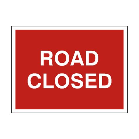 Road Closed Traffic Sign Pvc Safety Signs