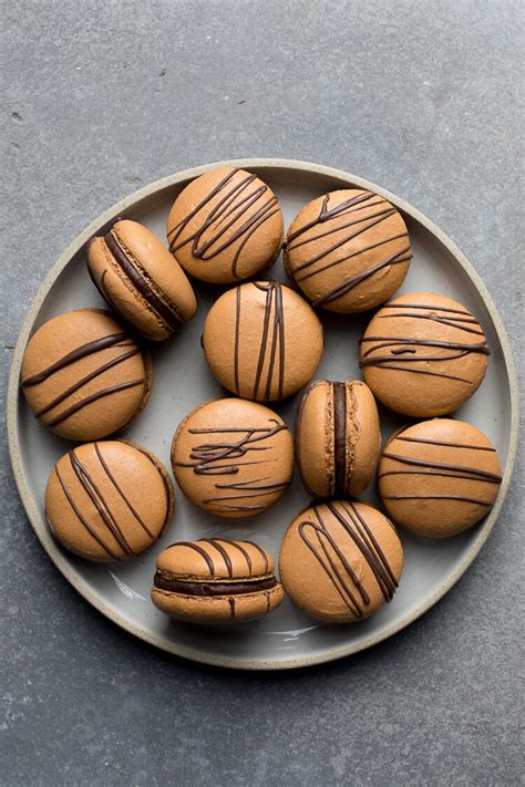 Dark Chocolate Macarons — Flourishing Foodie