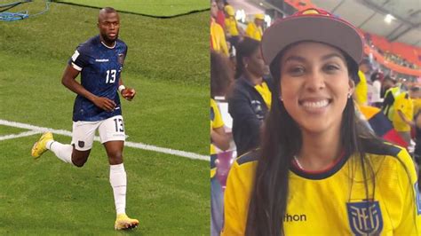 Sharon Escobar Esposa De Enner Valencia Lo Felicita Desde Las Gradas