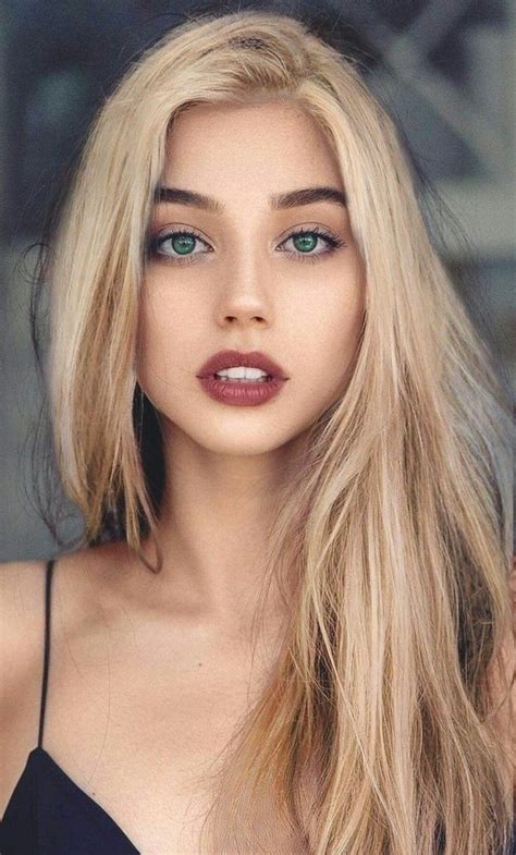 Blonde Girl Green Eyes Turquoise Eyes Hot Sexy Blond Hair Young
