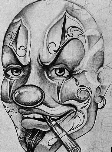 Chicano Gangster Clown Tattoo Designs Best Tattoo Ideas