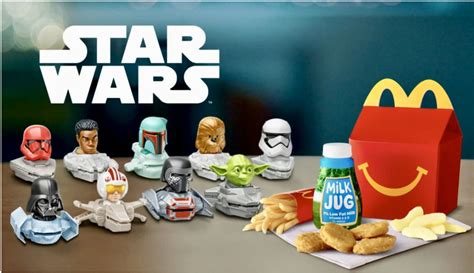 fast food premiums new mcdonald s star wars happy meal toys skywalking network