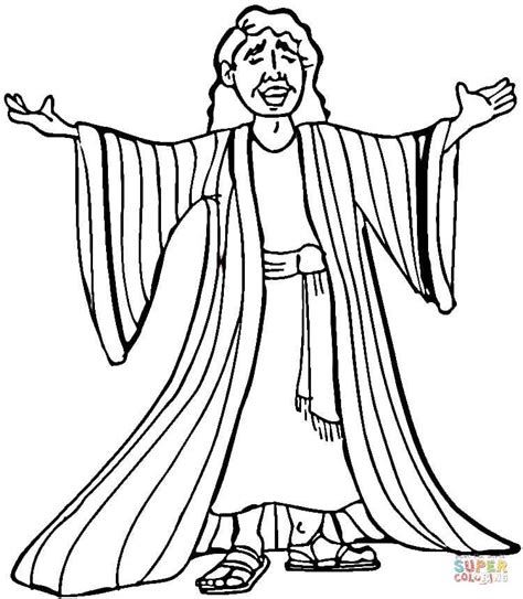 Behold, a son is born to us, one who hears us and who is attached to us. Joseph Many Colored Coat coloring page from Joseph son of ...