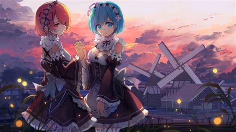 Anime Girls Anime Rezero Kara Hajimeru Isekai Seikatsu Rem Re