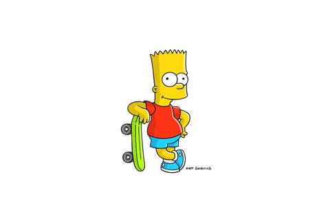 Bart Simpson Skateboard Bart Simpson Bart Skateboard Wallpaper