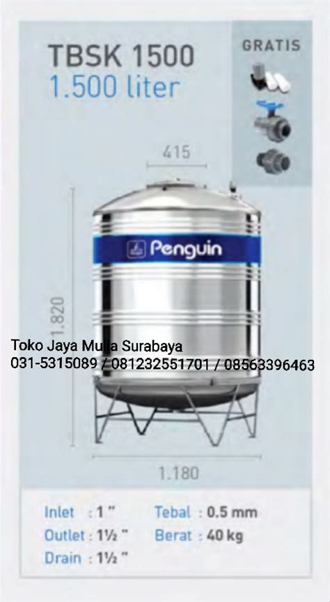 Tandon Air Stainless - Tandon Stainless VEPO » Jual Tandon Air