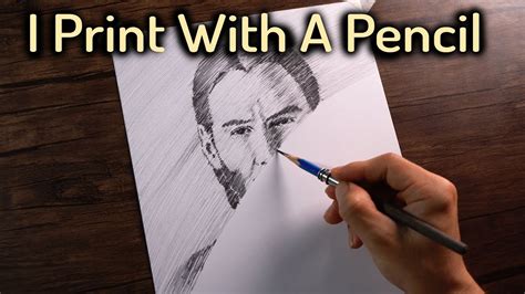 I Print John Wick With A Pencil Dp Art Drawing Youtube