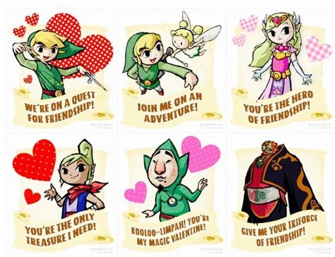 Legend Of Zelda Valentines Cards Zelda Amino