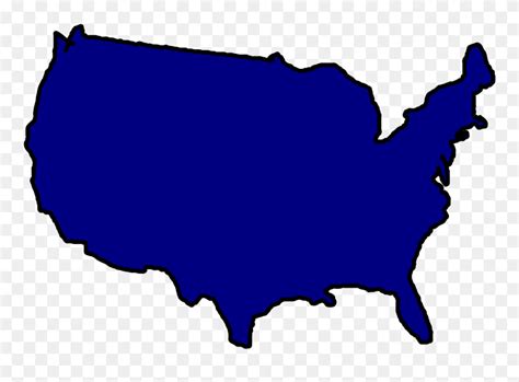 Us Map United States Map Outline Clip Art Free Vector