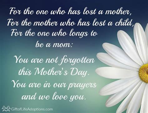 It is calming and peaceful. For the one who has lost a mother, for the mother who has ...