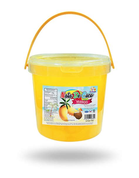 The gel is cultured from coconut water. SNG095 Nata De Coco (Mango) 1.5kg - Scsfood Manufacturing ...