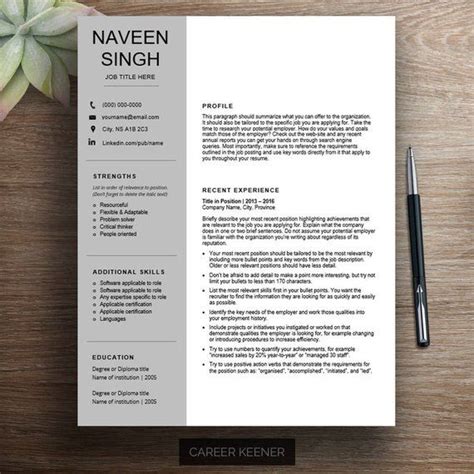 Stand Out With This Professional Chronological Resume Template For Word