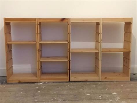 4 X Ikea Trofast Wooden Shelving Units With Shelves In Gillingham