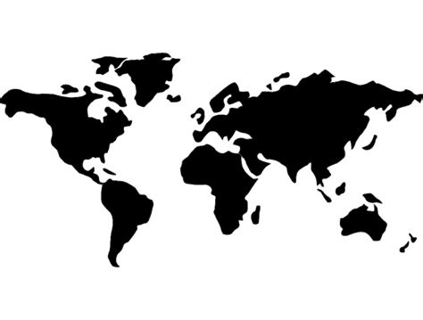 Mundo (world map) dxf File - Cnc File CNC Free Vectors