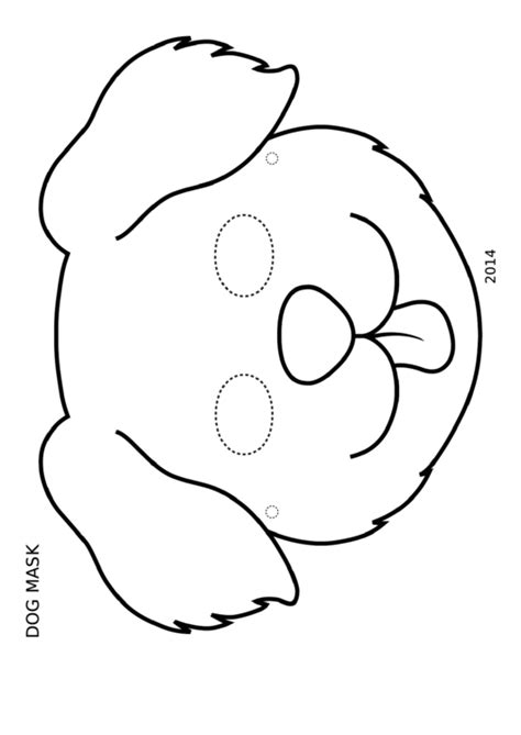 Click now to print any of our 8 paper puppy dog mask templates. Dog Mask Coloring Template printable pdf download