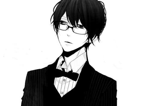 Male Anime Characters With Glasses And Black Hair