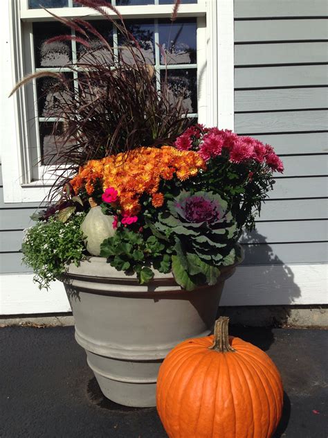 Fall Container Fall Containers Patio Garden Planter Pots