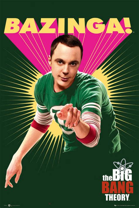 Big Bang Theory Bazinga Poster Affiche Acheter Le Sur Europostersfr
