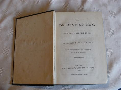 The Descent Of Man And Selection In Relation To Sex Second Edition