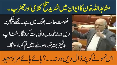 Pmln Mushahid Ullah Khan Sensational And Historic Speech In Senate Of