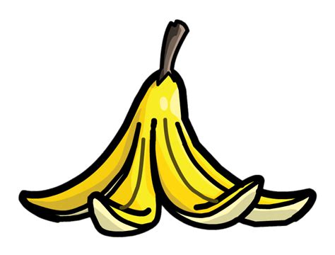 Banana Skin Draw Clipart Png Banana Peel Clipart Png Free Images And Photos Finder