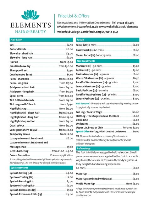 Maybe you would like to learn more about one of these? Elements Price List 2018 by Wakefield College - Issuu