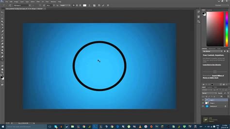 How To Make A Simple Profile Picture In Photoshop Easy Youtube