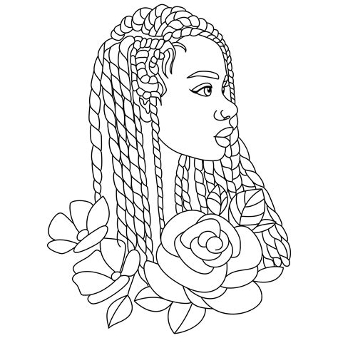 Black People Coloring Pages Coloring Home