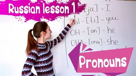 1 russian lesson pronouns learn russian with irina youtube