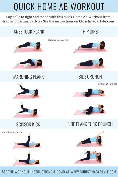 Home Ab Workout For Women To Get Flat Toned Tummy At Home Artofit