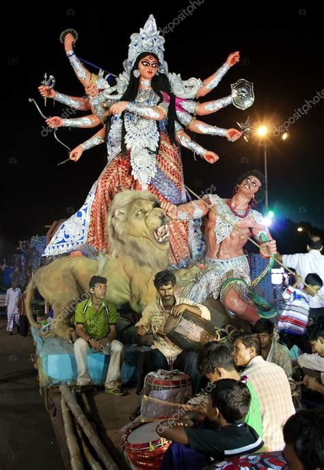 Durga Puja Festival In Kolkata India Stock Editorial Photo © Byelikova 56455137