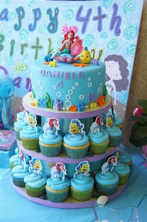 Sirena Little Mermaid Birthday Cake Mermaid Birthday Cakes Little Mermaid Cakes