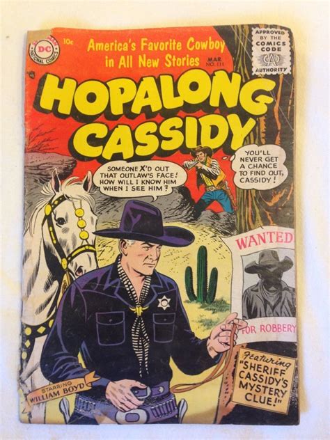 Hopalong Cassidy Comic Dc March National Comics Western
