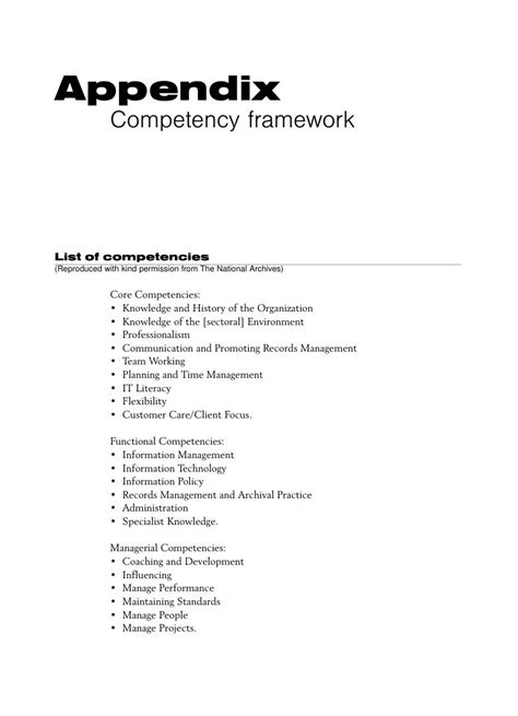 Appendix Competency Framework Planning And Implementing Electronic