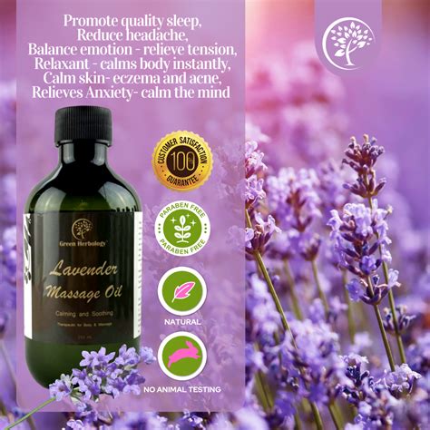 lavender massage oil improves sleep green herbology