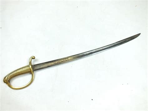 A Continental Infantrymans Sidearm Or Short Sword 58cm Curved