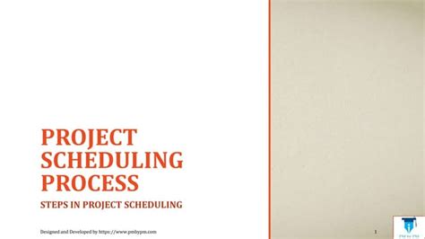 5 Steps Of Project Scheduling Process For Absolute Beginners Ppt