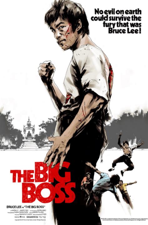 Bruce Lee The Big Boss Poster By Jock Craig Zablo